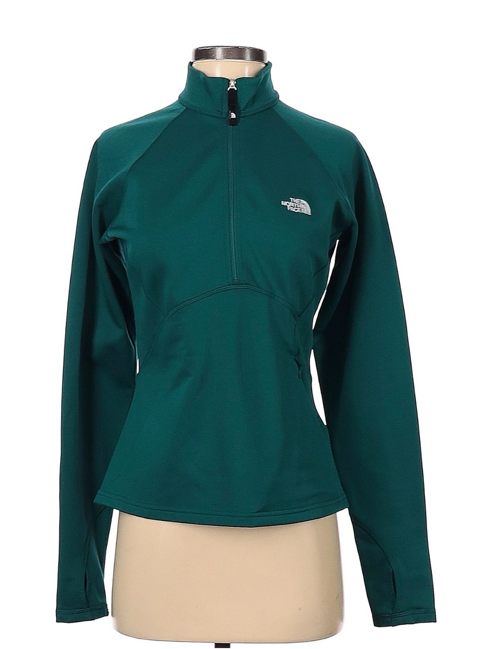 The North Face Women's Teal Green Half-Zip Pullover